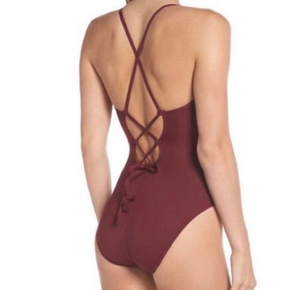 LaBlanca One Piece Swim Suit Burgandy - Picture 2 of 10